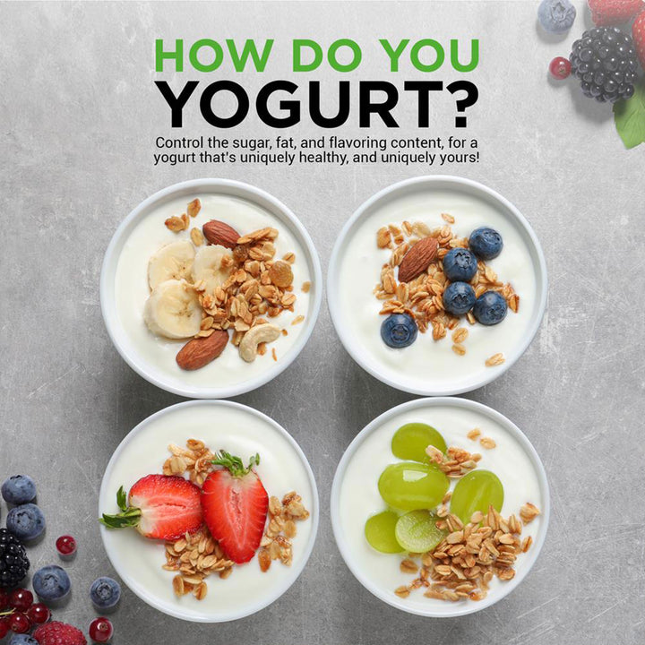 NutriChef Temperature Control Greek Yogurt Maker Machine 45 Ounces,Blk(Open Box)