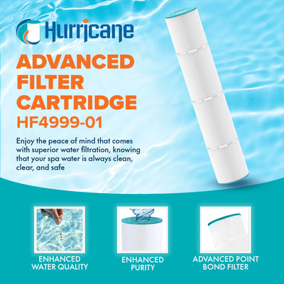 Hurricane Replacement Spa Filter Cartridge for Pleatco, Unicel, Filbur, Rainbow