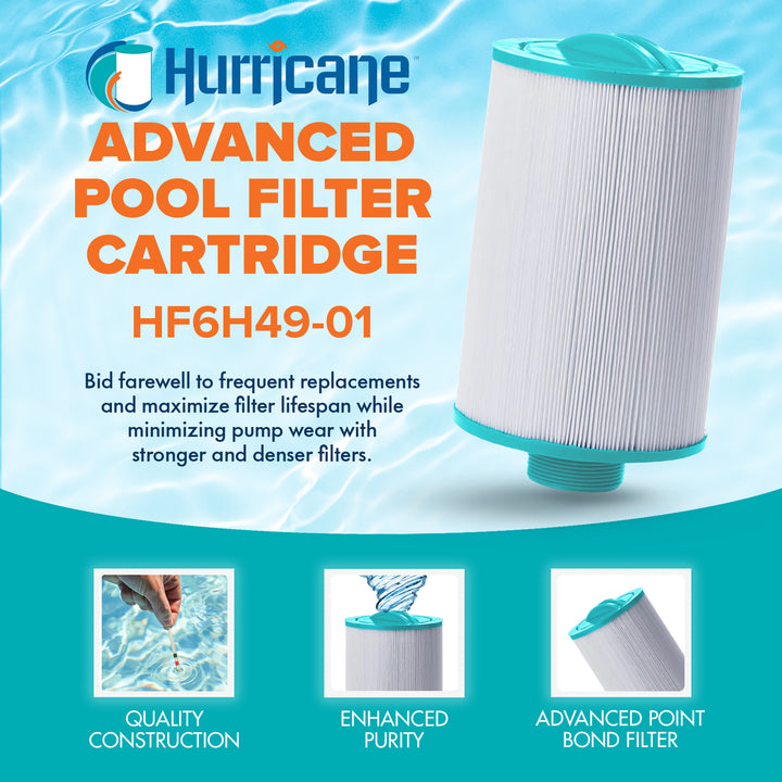 Hurricane Spa Filter Cartridge Pleatco, Unicel, Filber, Sunrise Spa (Open Box)