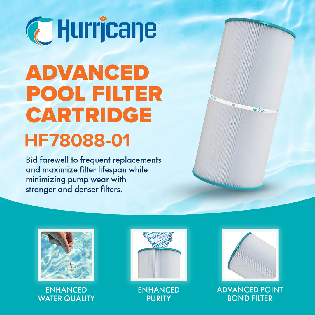 Hurricane Replacement Spa Filter Cartridge for Unicel and Astral Hurlcon ZX155 - VMInnovations