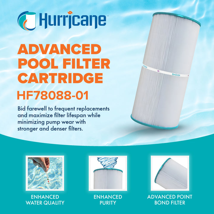 Hurricane Replacement Spa Filter Cartridge for Unicel and Astral Hurlcon ZX155 - VMInnovations