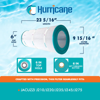 Hurricane Filters HF9450-01 Advanced Pool and Spa Cartridge Filter Replacement - VMInnovations
