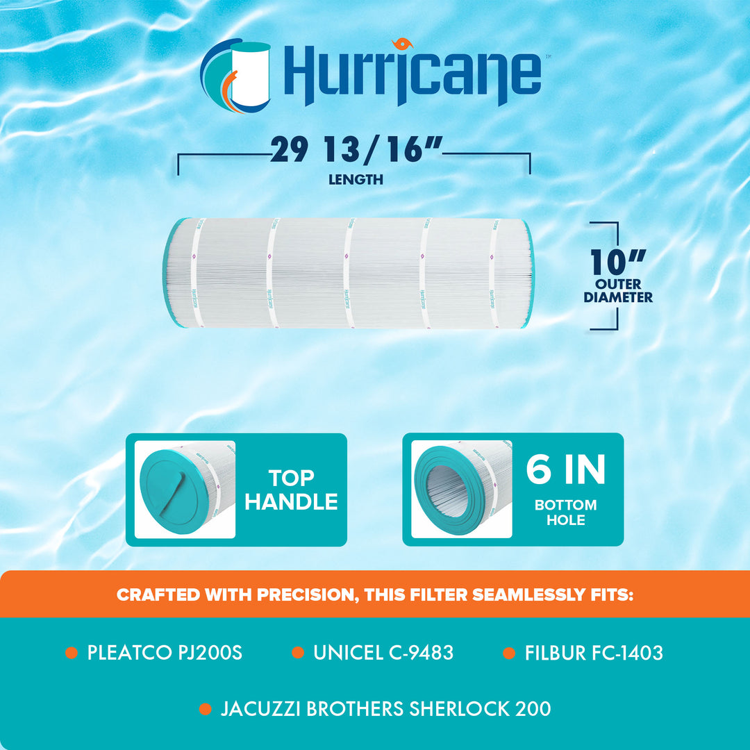 Hurricane Filters HF9483-01 Advanced Pool and Spa Cartridge Filter Replacement