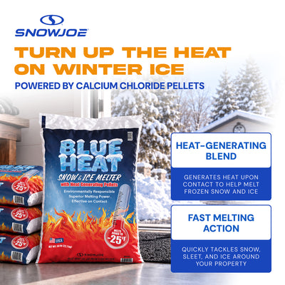Blue Heat Ice Melt Pellets Deicer and for Snow Removal for Driveway, 50 Pounds - VMInnovations