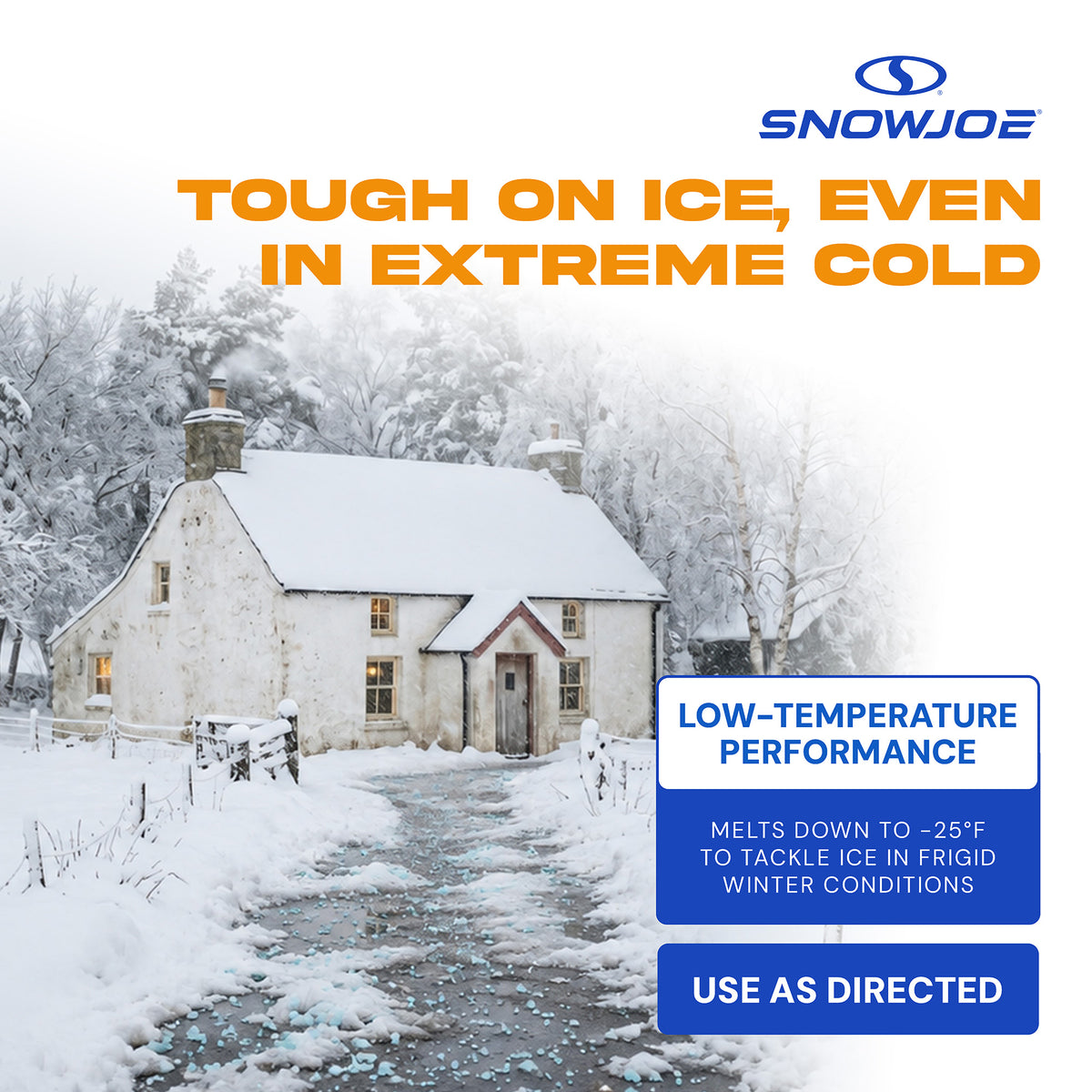Blue Heat Ice Melt Pellets Deicer and for Snow Removal for Driveway, 50 Pounds - VMInnovations