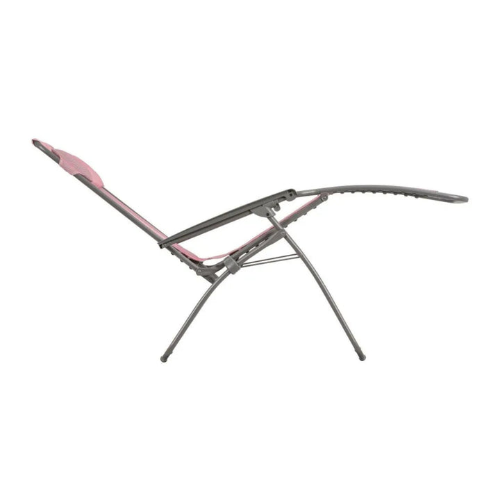 Lafuma R Clip Reclining Foldable Zero Gravity Relaxation Patio Chair, Cerisier