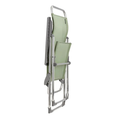 Lafuma Alu Cham 5 Seating Position Folding Outdoor Armchair, Seigle (Open Box)