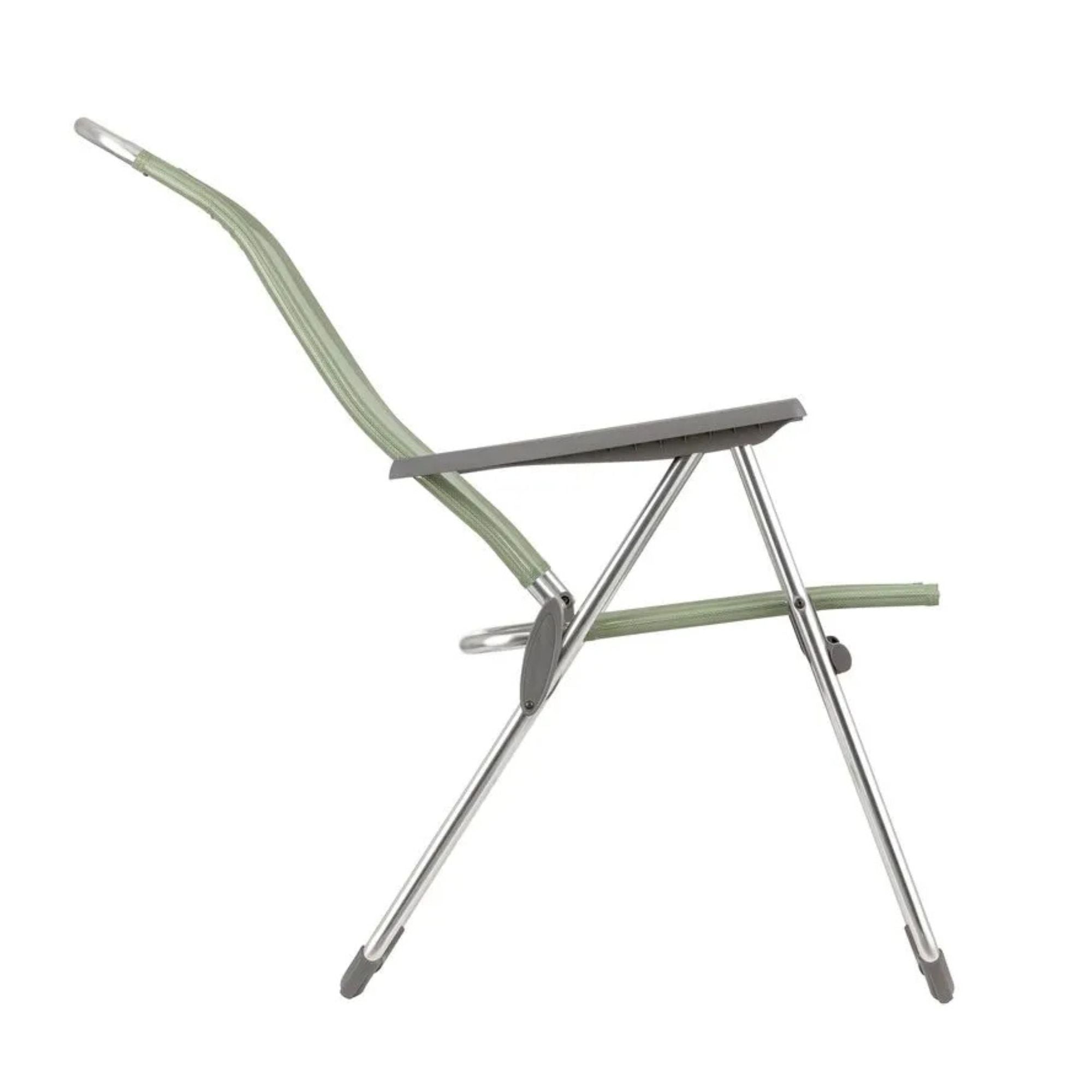 Lafuma Alu Cham Adjustable 5 Seating Position Folding Outdoor Armchair, Seigle - VMInnovations