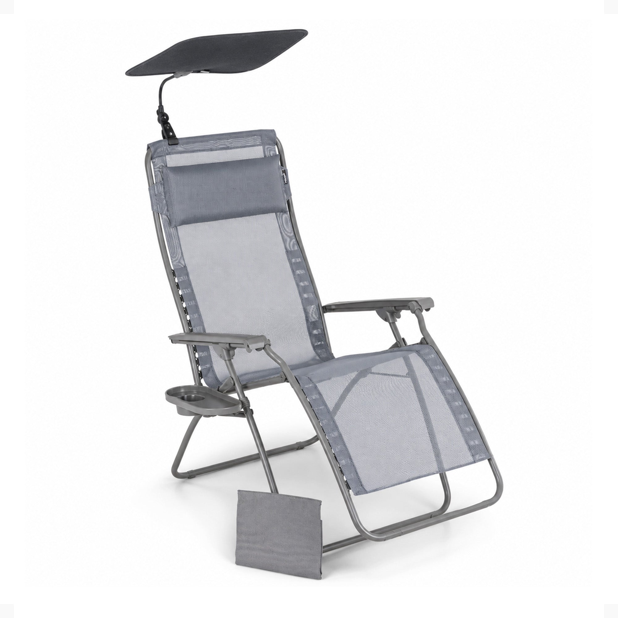 Lafuma Zen Edition Adjustable Relaxation Chair, Multi-Position Armchair, Grey