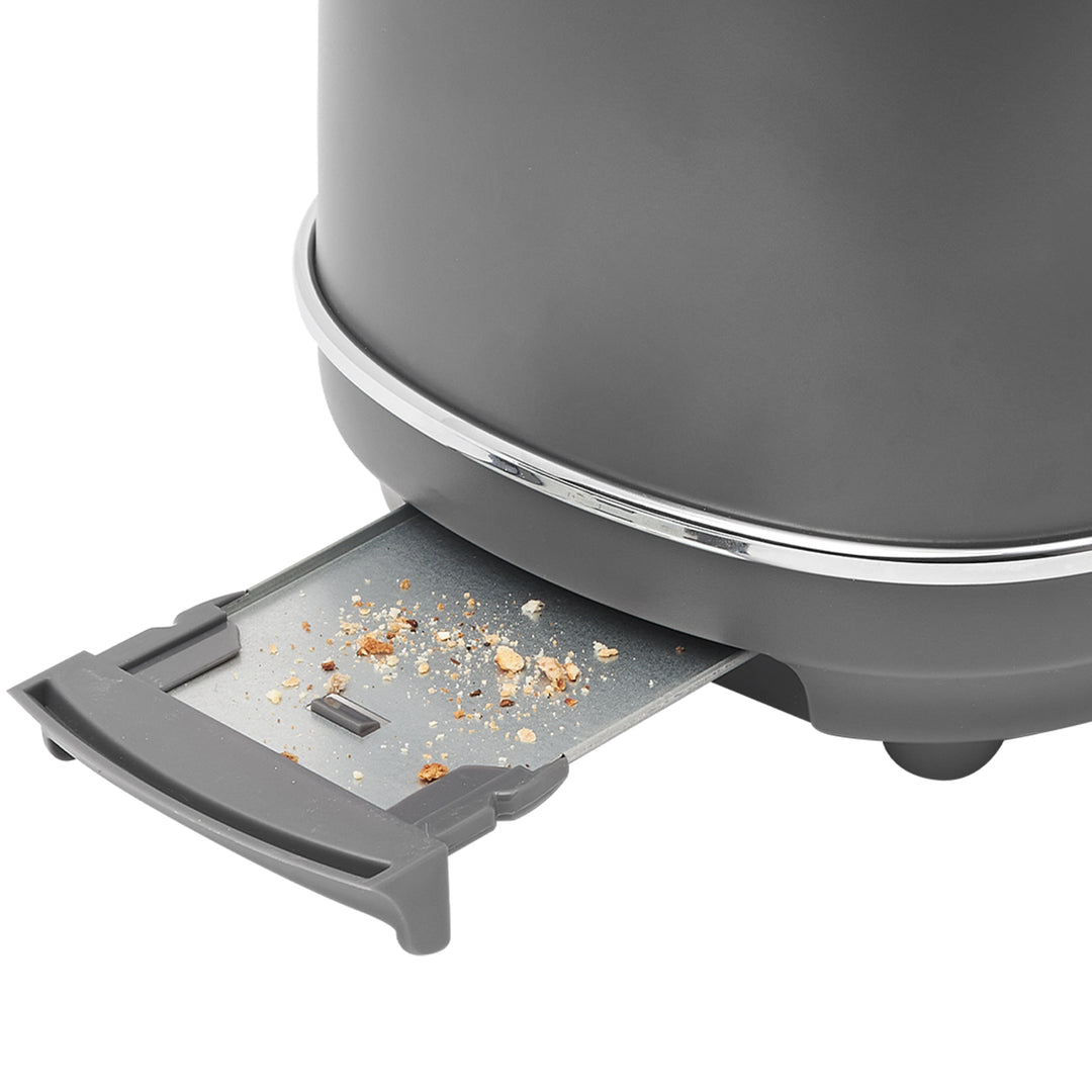 Haden Chelsea Stainless Steel 2 Slice Toaster, Extra Wide Slots  (Open Box)