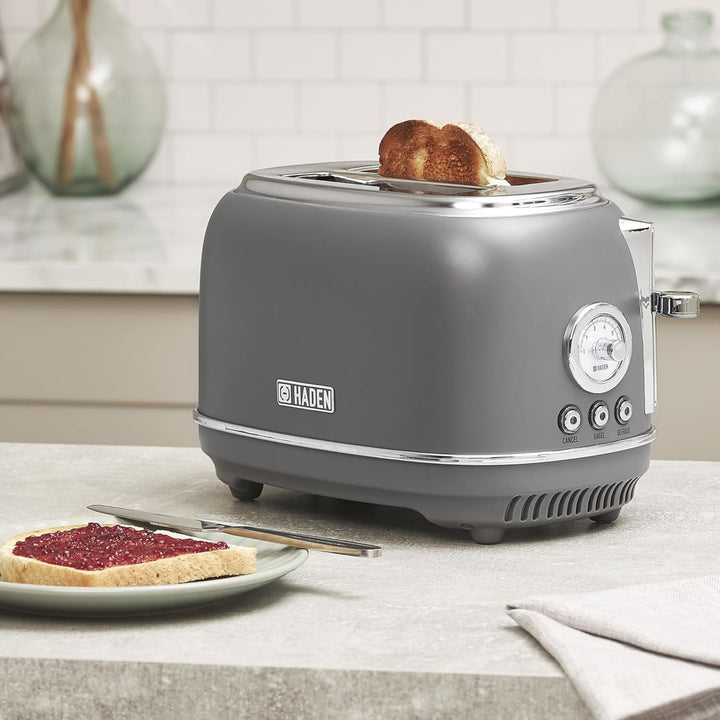 Haden Chelsea Stainless Steel 2 Slice Toaster, Extra Wide Slots  (Open Box)