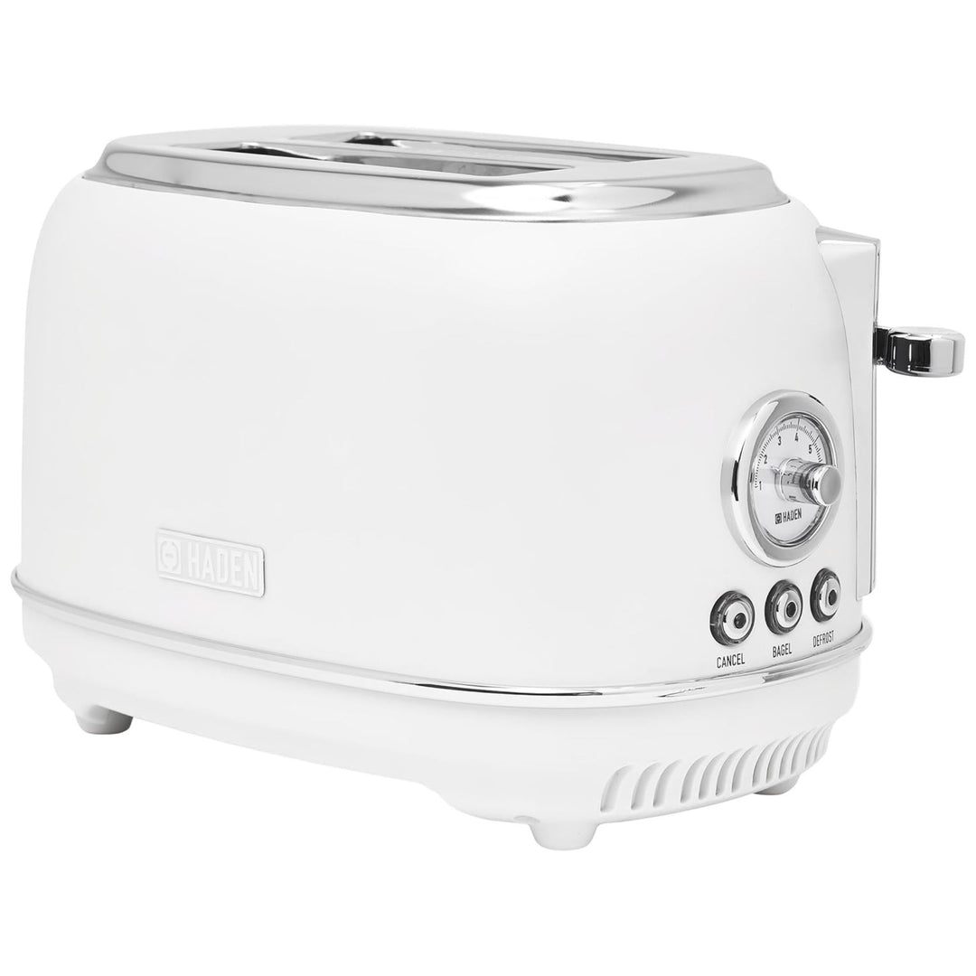 Haden Chelsea Stainless Steel 2 Slice Toaster, Extra Wide Slots, Ivory(Open Box)