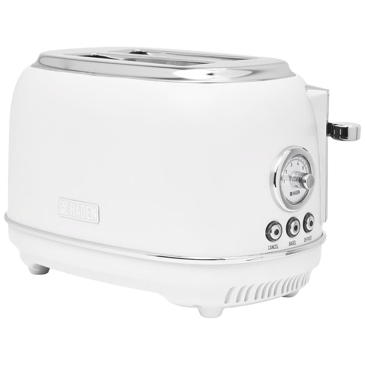 Haden Chelsea Stainless Steel 2 Slice Toaster, Extra Wide Slots, Ivory(Open Box)