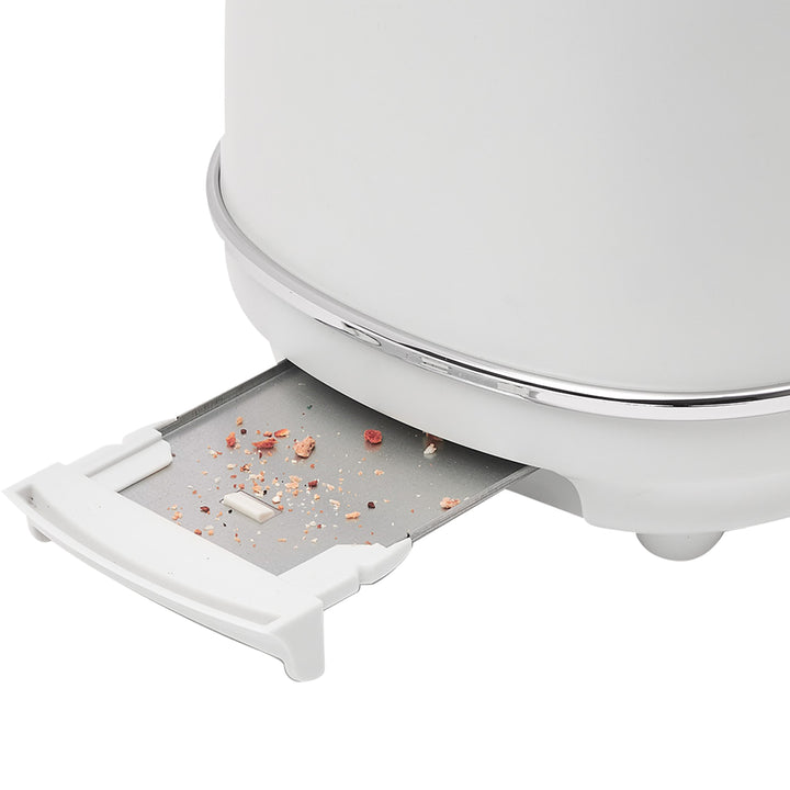 Haden Chelsea Stainless Steel 2 Slice Toaster, Extra Wide Slots, Ivory(Open Box)