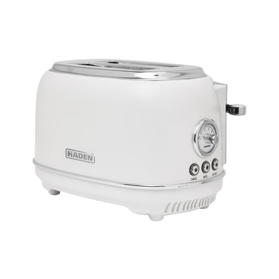 Haden Chelsea Stainless Steel 2 Slice Toaster, Extra Wide Slots, Ivory(Open Box) - VMInnovations