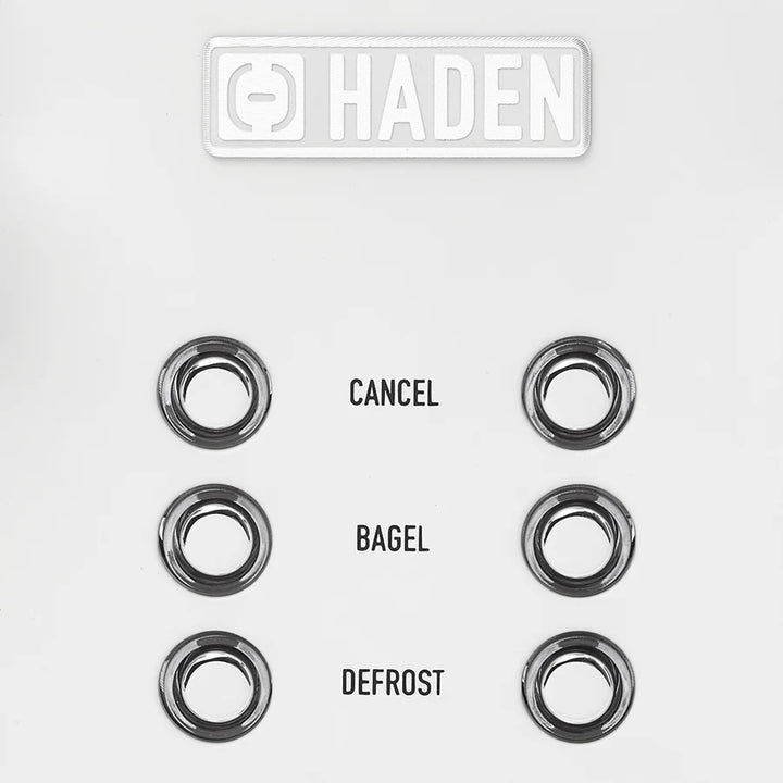 Haden Chelsea Stainless Steel 4 Slice Toaster, Extra Wide Slots, Ivory & Chrome