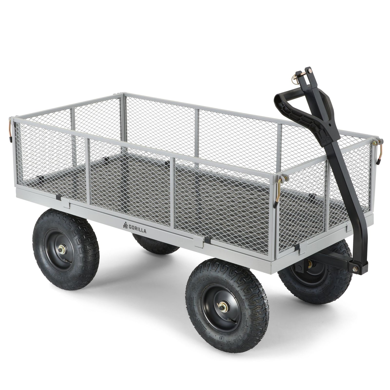 Gorilla Cart 1000 Pound Capacity Heavy Duty Steel Mesh Utility Wagon (For Parts) - VMInnovations