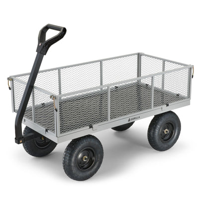 Gorilla Cart 1000 Pound Capacity Heavy Duty Steel Mesh Utility Wagon Cart (Used)