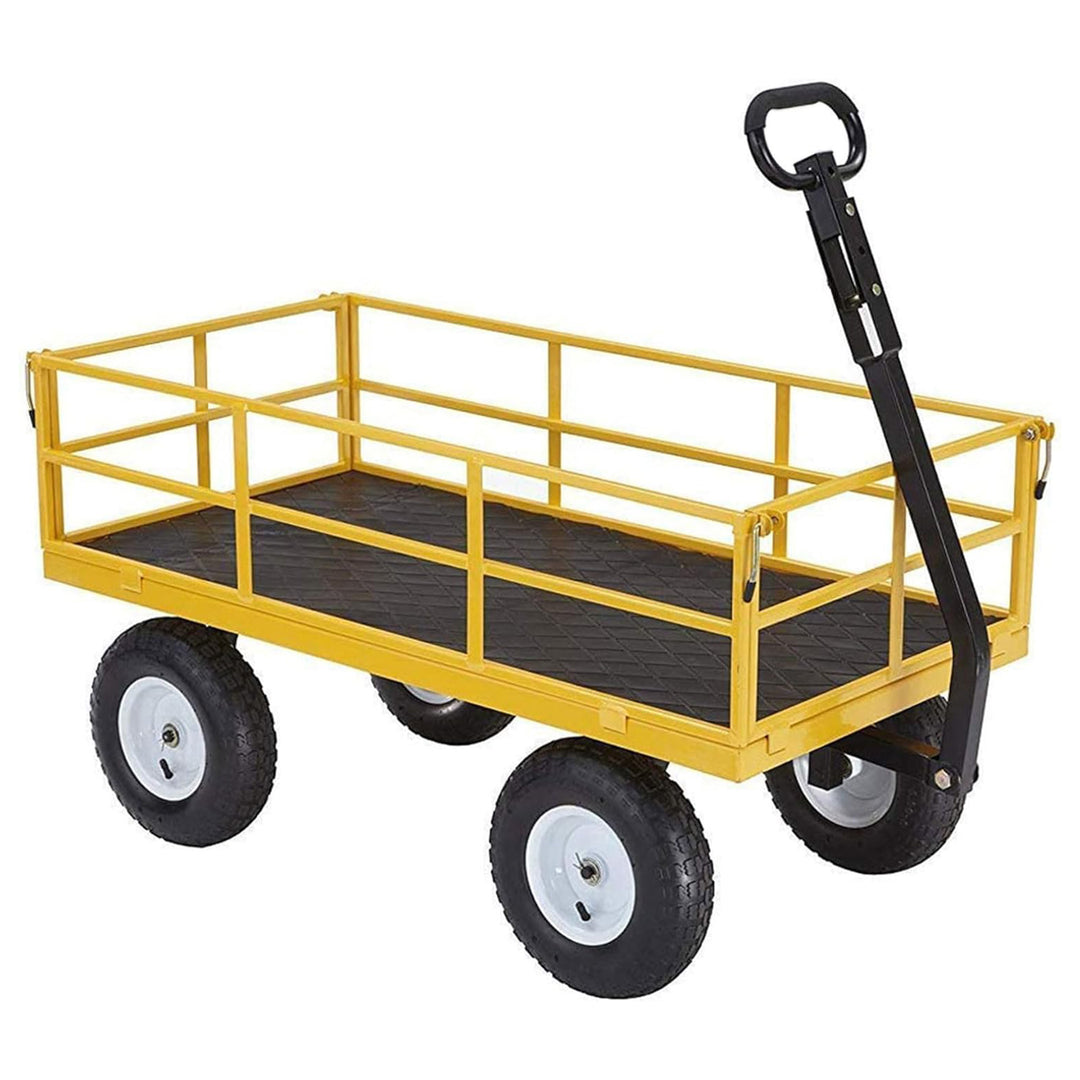 Gorilla Carts Heavy Duty Utility Cart, 1200 lb Outdoor Garden Wagon (Open Box)