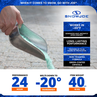 Snow Joe Eco Clean Ice Melter Blend, Safe for Concrete & Plants, 40lb - VMInnovations