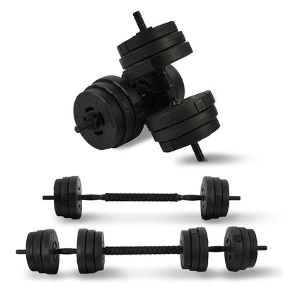Fitvids 2 in 1 Adjustable Dumbbell Set,60lbs Free Weights Set w/Connector (Used)
