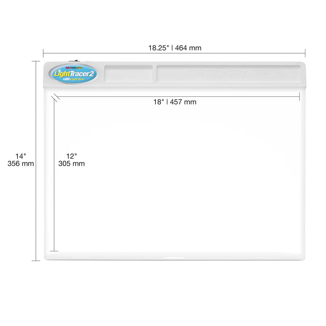 Artograph LightTracer 2 LED Lightbox, 12"x18" Drawing Board w/Storage (Open Box)