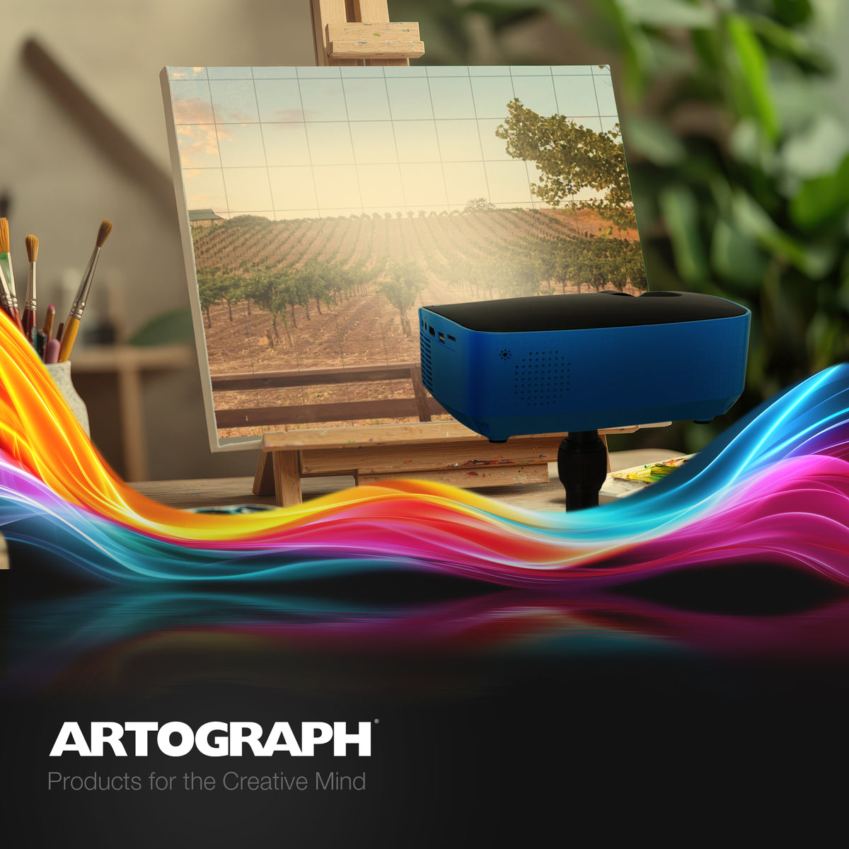 Artograph Smart HD Digital Art Projector, Wi Fi, Flare 100, Blue (Open Box)