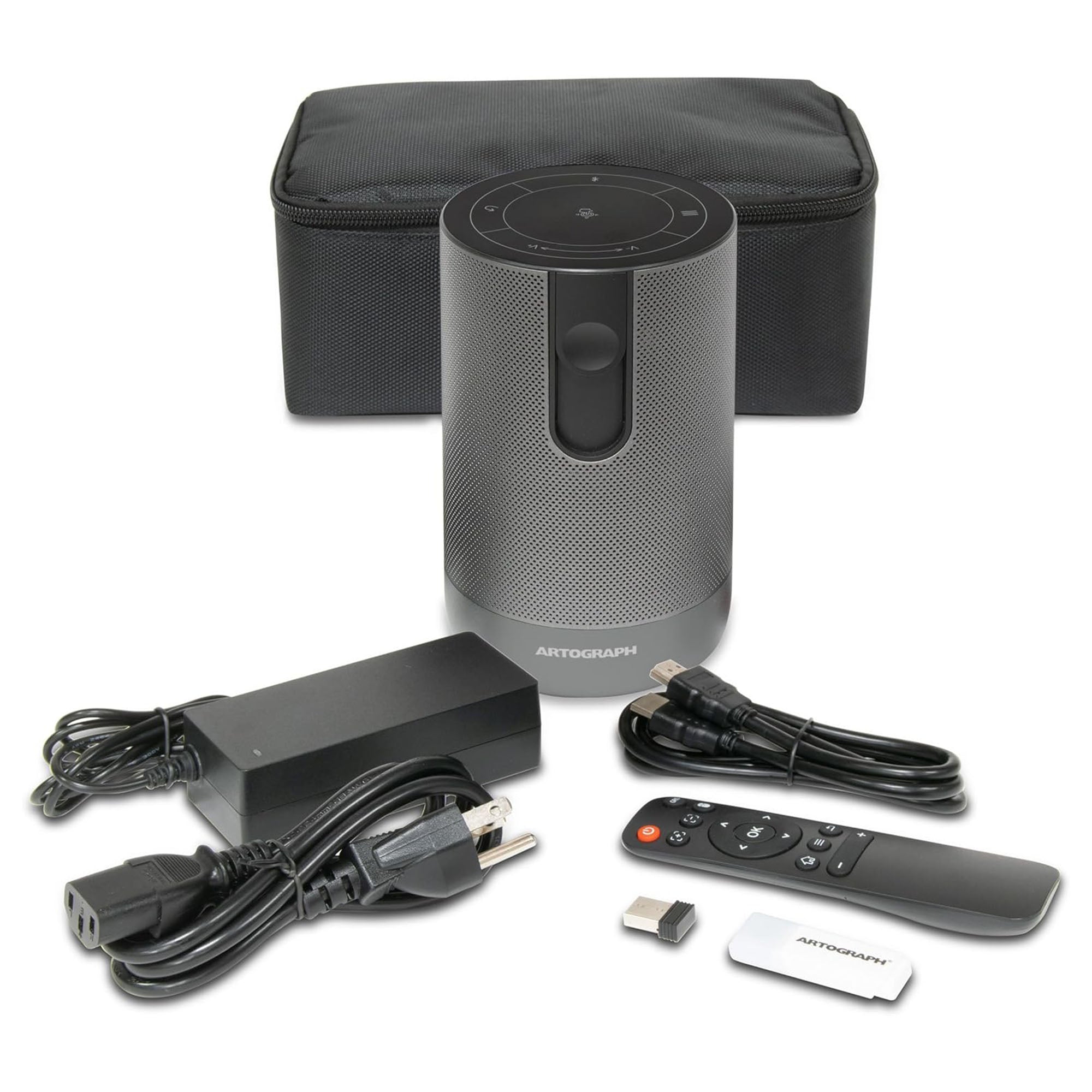 Artograph Smart LED Art Projector, Auto Focus Grids & Remote, Inspire 1500, Grey