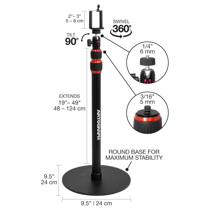 Artograph Smart LED Art Projector, Auto Focus Grids + Adjustable Projector Stand