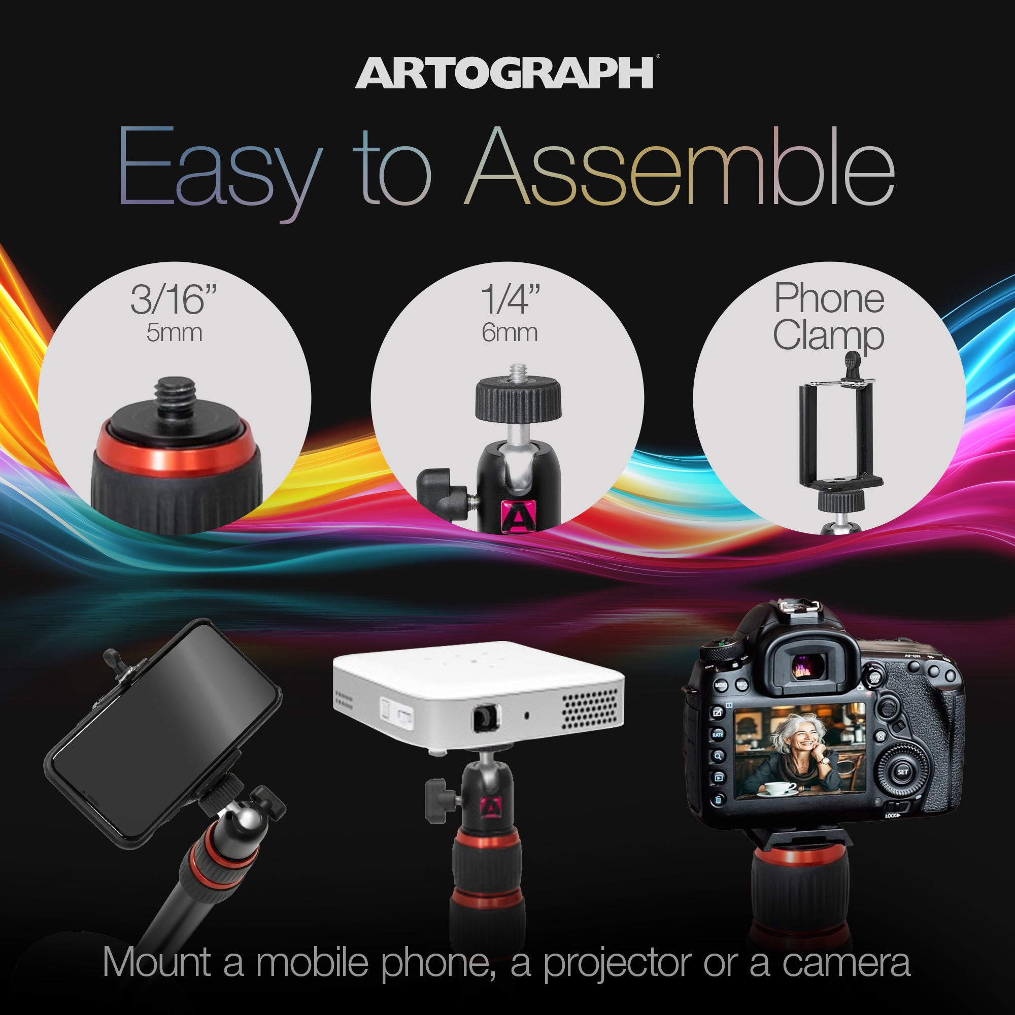 Artograph Adjustable Projector Stand for Digital Projector, Camera (Open Box)