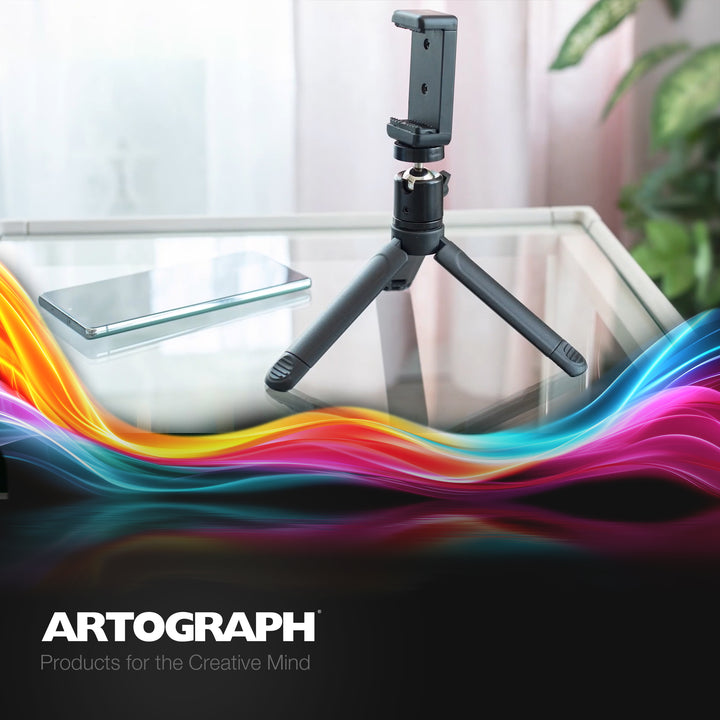 Artograph Mini Tripod Tabletop & Handheld Stand for Digital Projectors & Phones