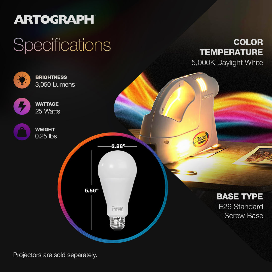Artograph 25 Watt LED Bulb for EZ Tracer and LED Tracer Art Projector, Bulb Only
