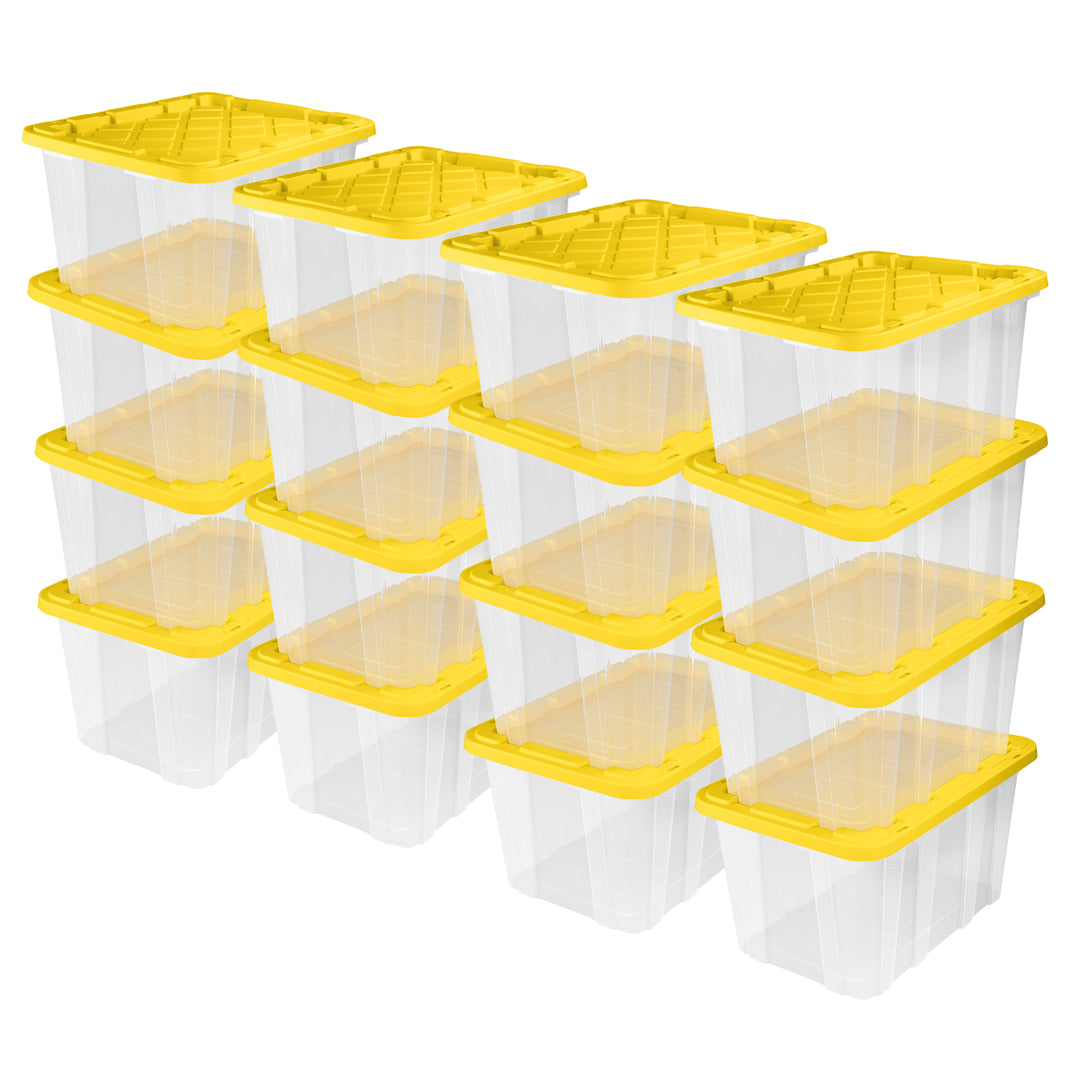 Sterilite Industrial Storage Box with Carrying Handles, 27 Gal