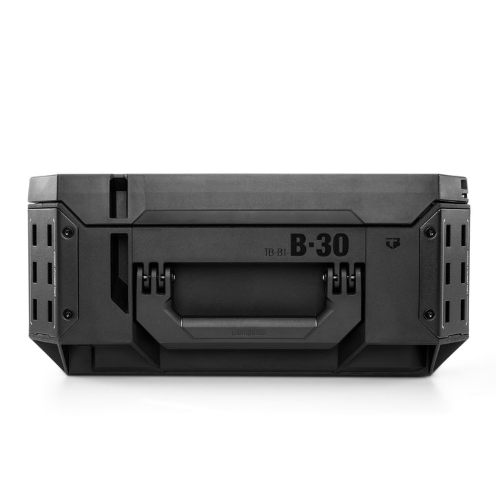 ToughBuilt StackTech Lockable Tool Box, Durable Plastic Storage Organizer, Black