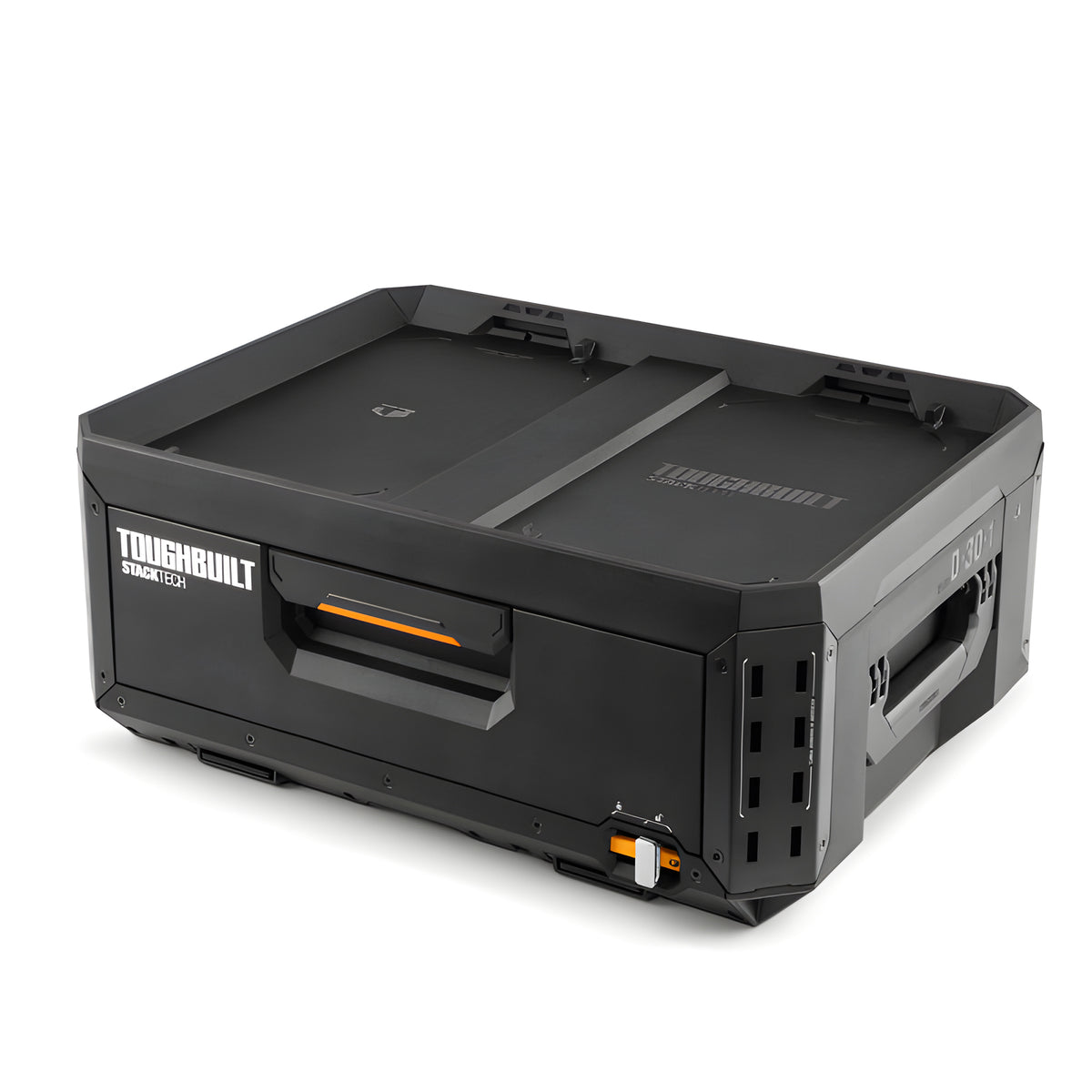 ToughBuilt StackTech 1-Drawer Tool Box, Durable Plastic Storage, Black(Open Box) - VMInnovations