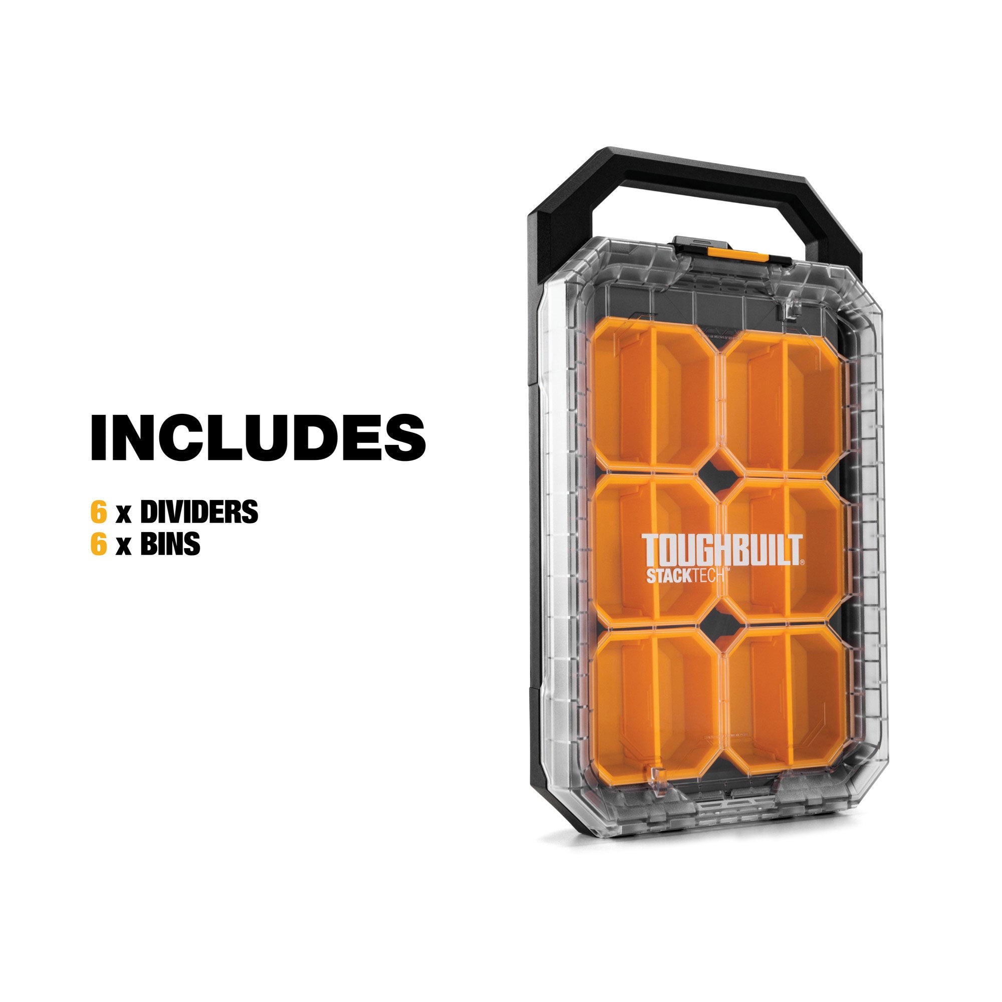 ToughBuilt StackTech Compact Low-Profile Organizer with Auto-Locking (Open Box)