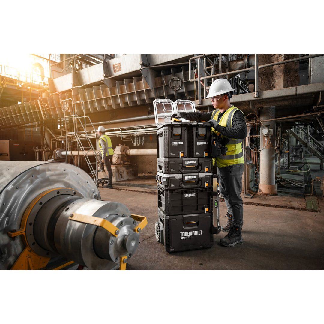 ToughBuilt StackTech Compact Low-Profile Organizer with Auto-Locking Interface