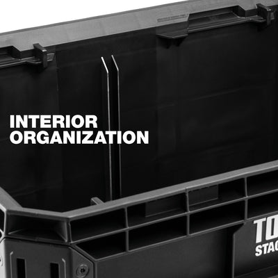 ToughBuilt StackTech Tool Crate with Auto-Locking Interface & Large (Open Box)