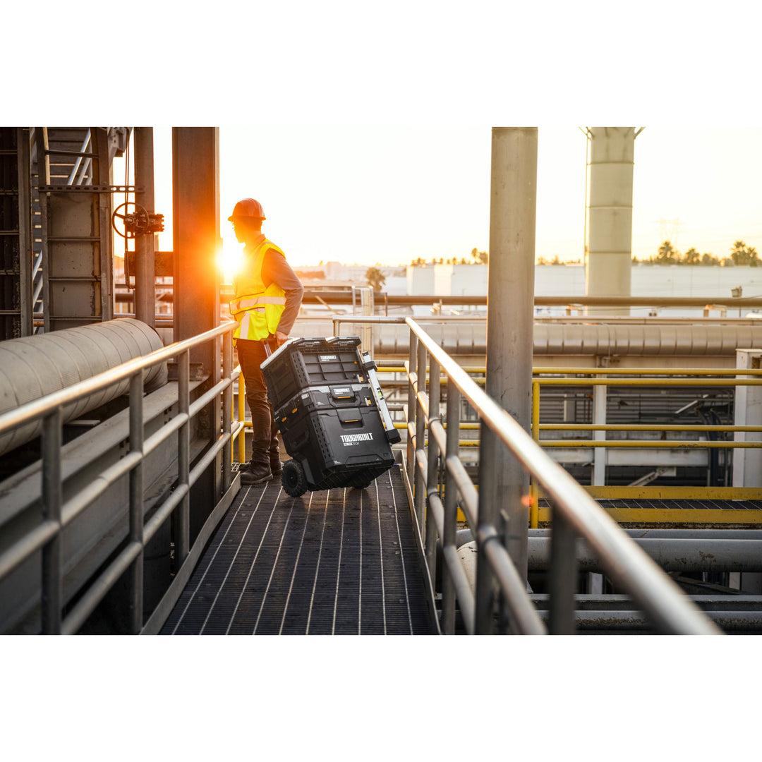 ToughBuilt StackTech Tool Crate with Auto-Locking Interface & Large Capacity