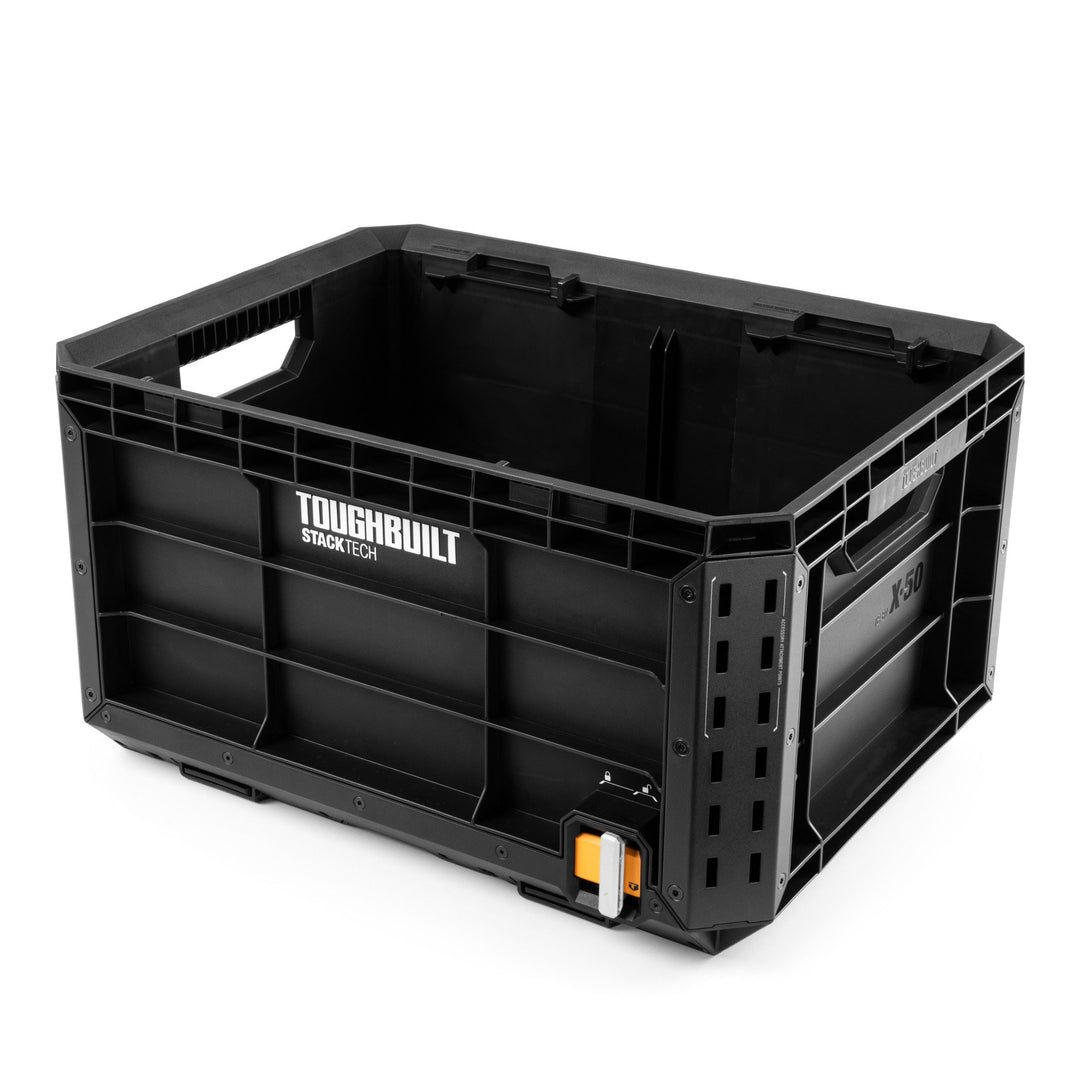 ToughBuilt StackTech Tool Crate with Auto-Locking Interface & Large Capacity