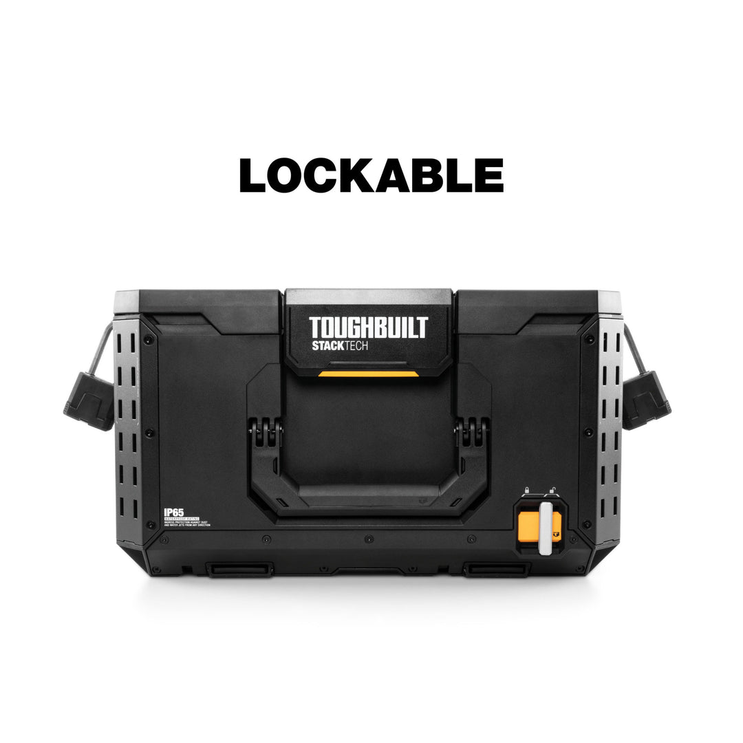 ToughBuilt StackTech Large Tool Box w/Auto-Locking Interface & Tray (Open Box)
