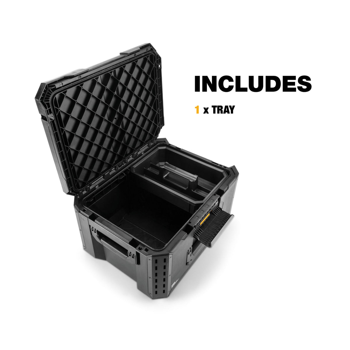 ToughBuilt StackTech Large Tool Box w/Auto-Locking Interface & Tray (Open Box) - VMInnovations