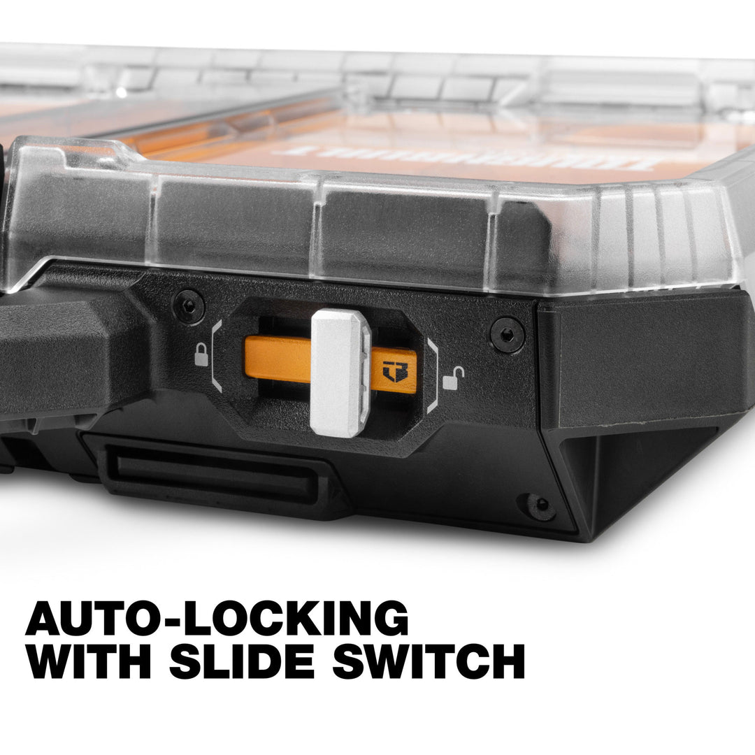 ToughBuilt StackTech Low Profile Organizer with Auto-Locking Interface and Bins