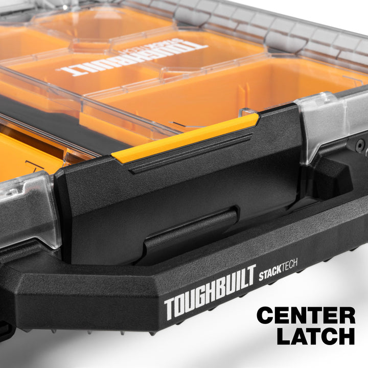 ToughBuilt StackTech Low Profile Organizer with Auto-Locking Interface and Bins