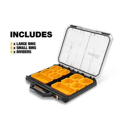 ToughBuilt StackTech Low Profile Organizer w/Auto-Locking Bins (Open Box)