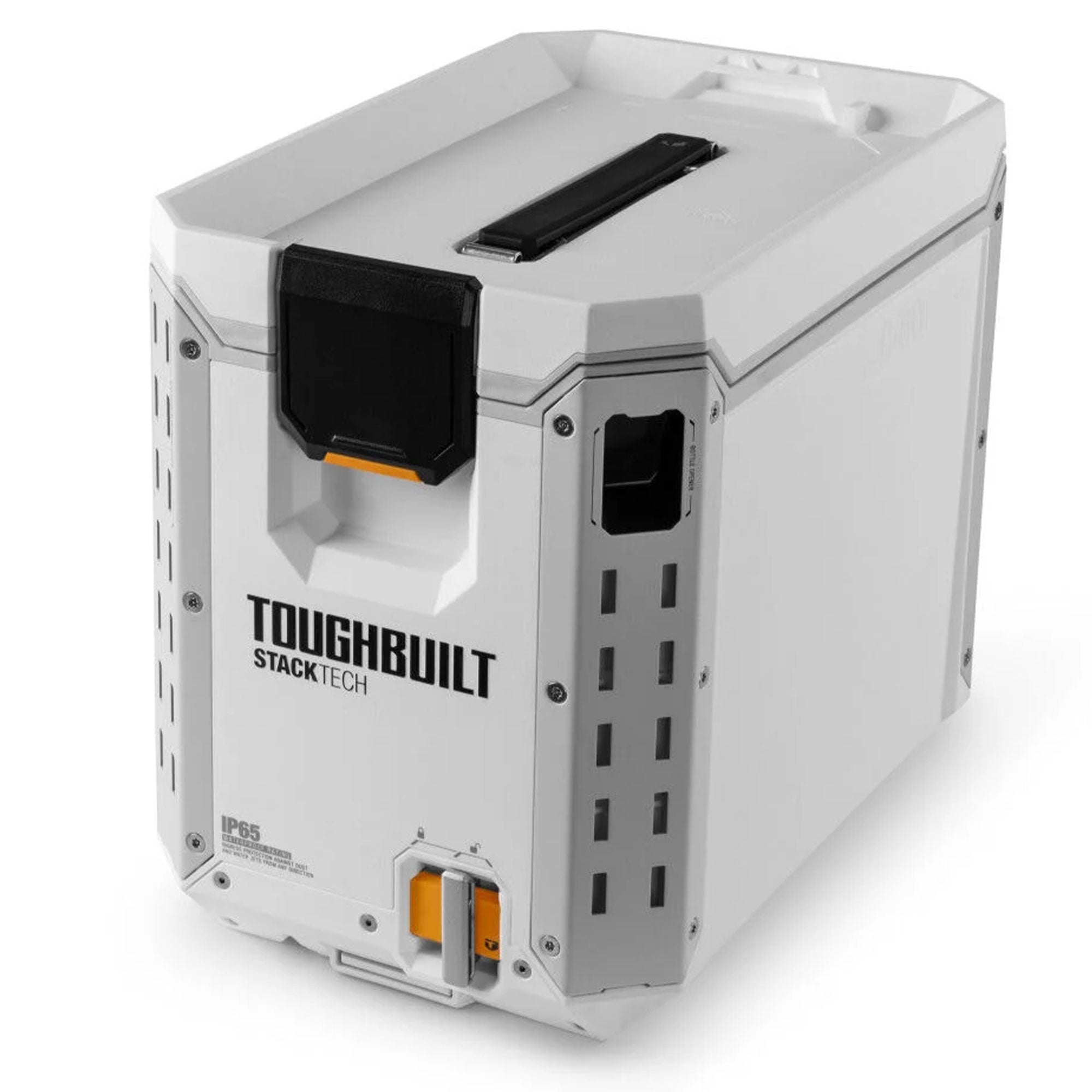 ToughBuilt StackTech Compact Cooler, Stackable 16 Qt Hard Shell Ice Chest, White - VMInnovations