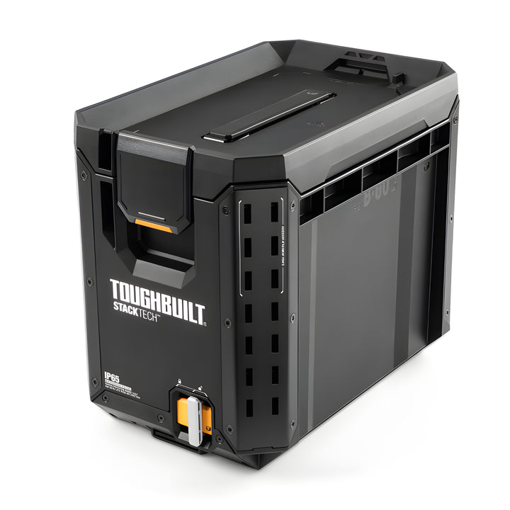 ToughBuilt StackTech Compact Tool Box Lockable Organizer with Removable Tray