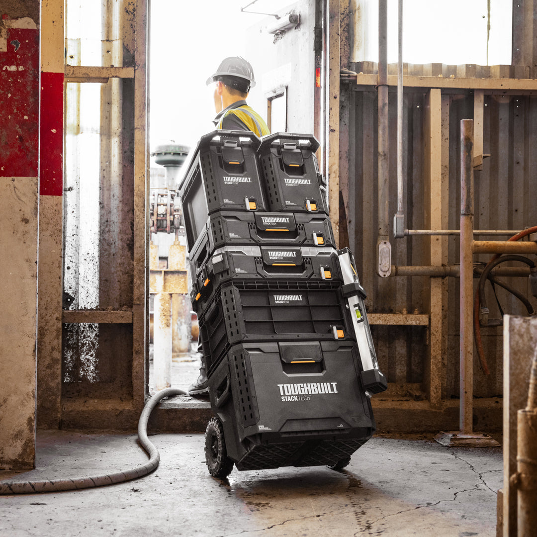 ToughBuilt Compact Tool Box Lockable Organizer w/Removable Tray (Open Box) - VMInnovations