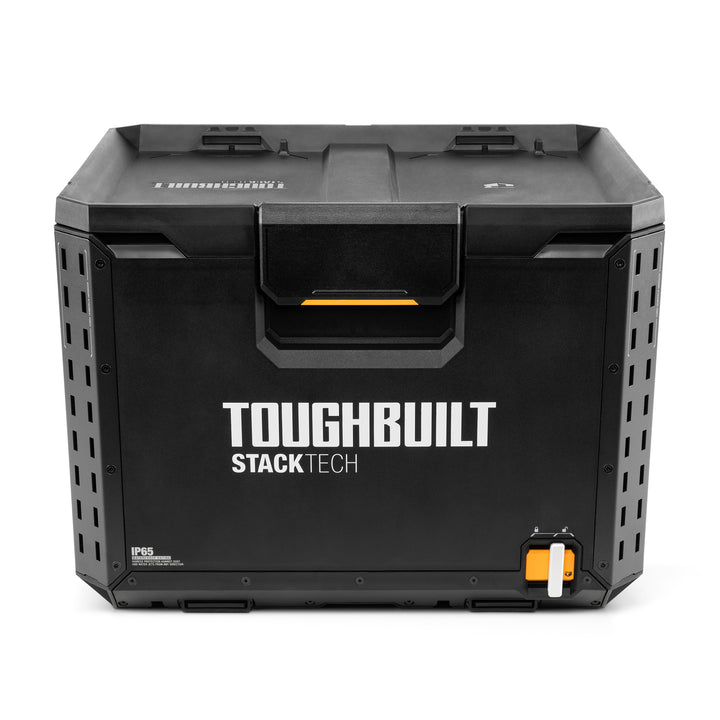 ToughBuilt StackTexh XL Tool box Organizer with Lock and Removable Tray, Black