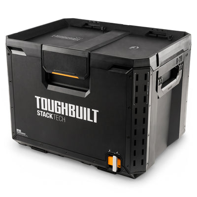 ToughBuilt XL Tool box Organizer with Lock and Removable Tray, Black (Open Box)